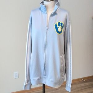 Milwaukee Brewers Zip Up Sweatshirt L
